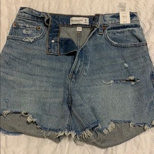Brand New Abercrombie High Rise Denim Shorts